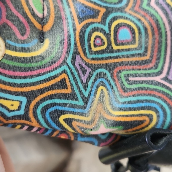 Dooney Bourke Purse vintage graffiti usa Faded and spots FLAWS y2k Vintage - Picture 14 of 17